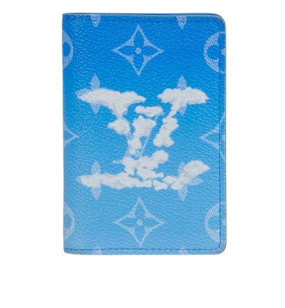 Louis Vuitton Pocket Organizer, £410, Accessories, Blue, Coated Canvas, Front view